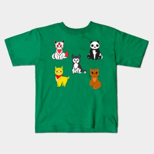 Cute animal pattern Kids T-Shirt